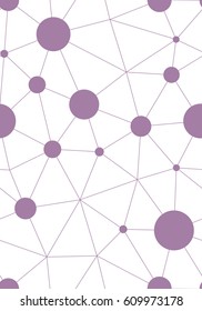 Technology lines seamless pattern. White background. Vector repeating texture.