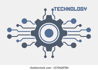 Technology logo background. Tech concept.