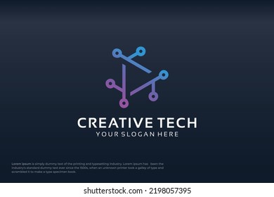 Technology logo collection gradient style