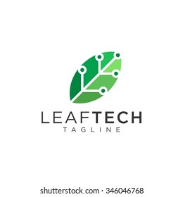 Technology logo, computer and data related business, hi-tech and innovative