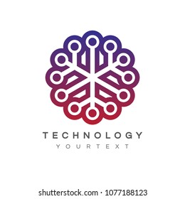 technology logo design