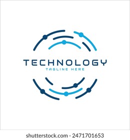 Technology Logo design creative modern minimal for tech business and industry