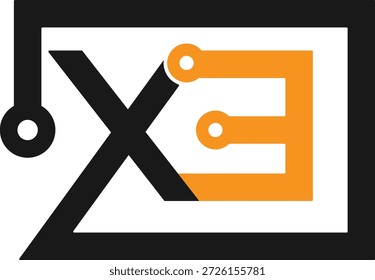 Diseño de logotipo de Tecnología. Diseño del logotipo de Tecnología EX. Diseño del logotipo EX. Diseño del logotipo XE