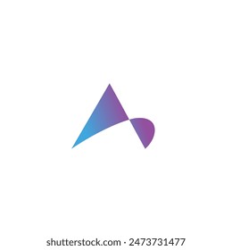 technology logo design A icon vector