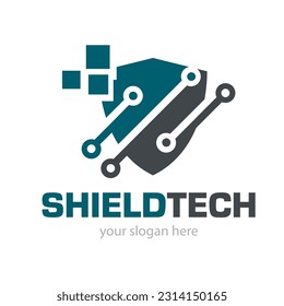 Technology Logo Design Illustration Vector
