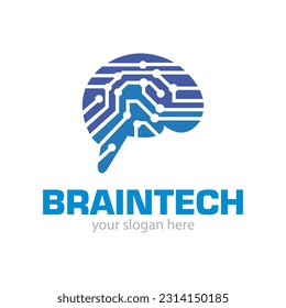 Technology Logo Design Illustration Vector