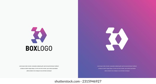 Design-Inspiration für Technologie-Logo, Würfel-Logo