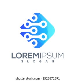 technology logo design ready to use