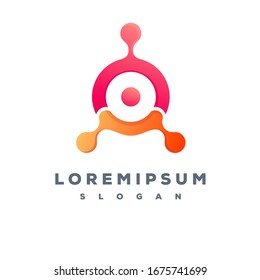 Design des Technologie-Logos einsatzbereit