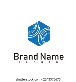 diseño de logotipo de tecnología icono moderno de símil móvil