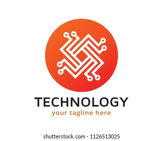 Technology Logo Design Template