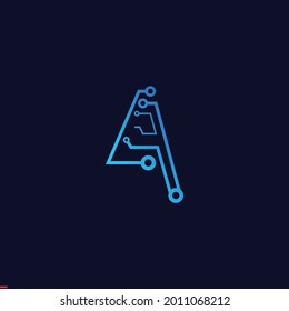 Plantilla de diseño de logotipos de tecnología para empresas y empresas