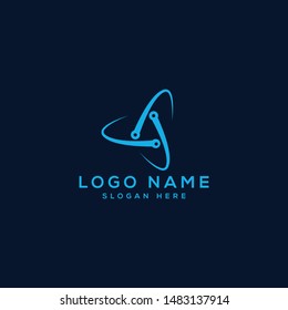 Technology logo design template for use any purpose