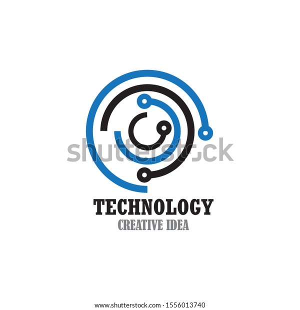 Technology Logo Design Template Vector Illustration