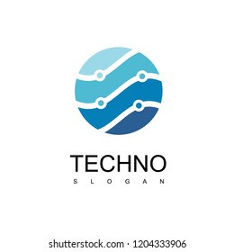 Technology Logo Design Vector Stock Vector (Royalty Free) 1204333906 ...