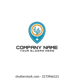 vector de diseño de logotipo tecnológico, Tecnología - logotipo vectorial para identidad corporativa