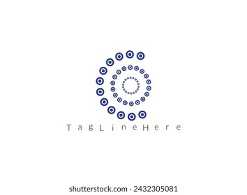 Technology Logo Design Vector Illustration