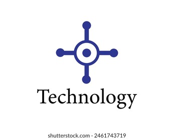 Technology logo design vector and illustration