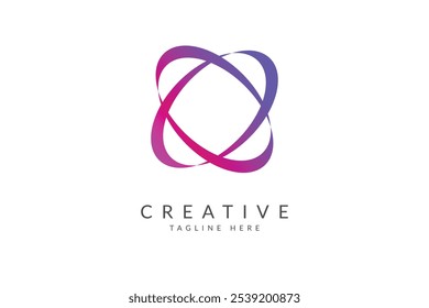 Technologie-Logo, Vektorgrafik 