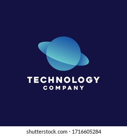 Vector de diseño de logotipos de tecnología. Símbolo de medios y emblema de aplicación para la empresa.