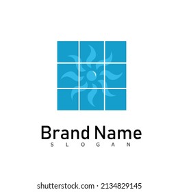 technology logo design vector symbol modern