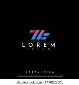 technology logo design vector template illustration. geometric , modern icon
