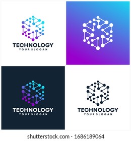 Technology Logo Design Vector Template