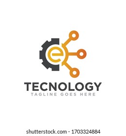 Technology Logo Design Vector Template