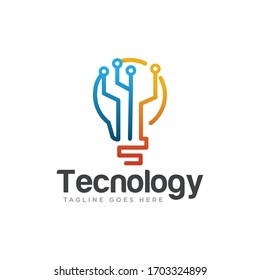 Technology Logo Design Vector Template