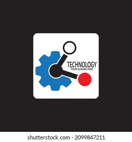 Technology logo design vector template