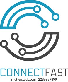 Technology logo design vector template
