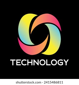 technology logo design vector template for corporate identity, technology, biotechnology, internet, system, Artificial Intelligence and computer.