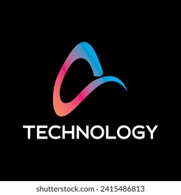 technology logo design vector template for corporate identity, technology, biotechnology, internet, system, Artificial Intelligence and computer.