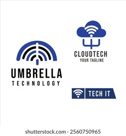 Technology logo Design Wifi icon based in eps