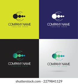 technology logo designs concept vector, Network Internet logo symbol, Digital Wire logo