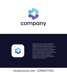 technology logo designs concept vector
