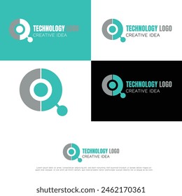 technology logo designs concept vector, Network Internet logo symbol, Digital Wire logo