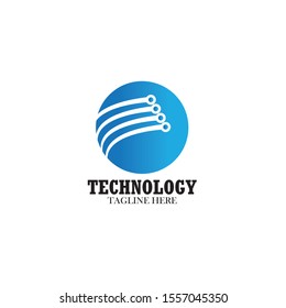 Technology Logo designs template, Connecting logo symbol template vector icon
