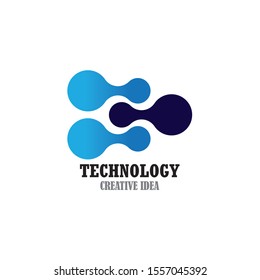 Technology Logo designs template, Connecting logo symbol template vector icon
