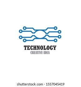 Technology Logo designs template, Connecting logo symbol template vector icon
