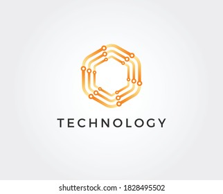 Technology Logo designs template, Connecting logo symbol template