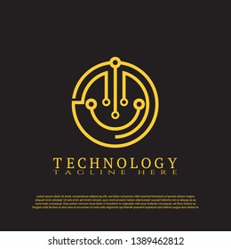 Technology logo. future tech icon. illustration element-vector