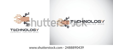 Technology Logo, Gear Technology icon