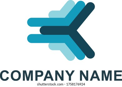 Logotipo de tecnología o conectividad de concentrador 