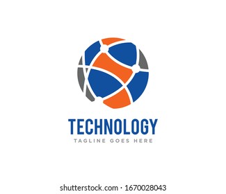 Technology Logo Icon Design Vector