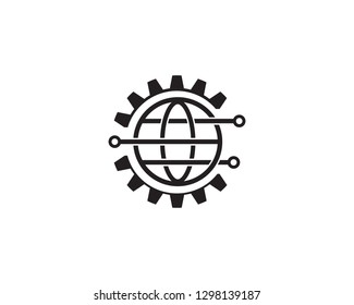Technology logo icon - Vector