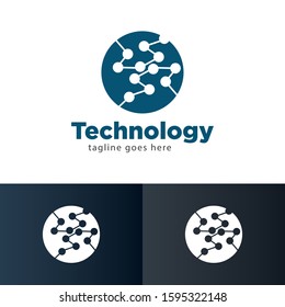 Technology Logo and Icon Vector Template