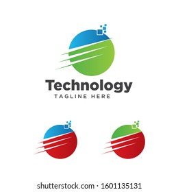 Technology Logo and Icon Vector Template