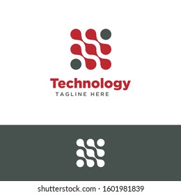 Technology Logo and Icon Vector Template