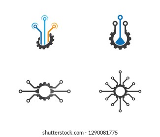 Technology logo illustration